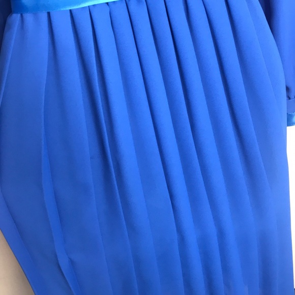 ZiZi petites Vintage blue dress - Picture 6 of 11